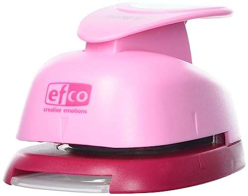 efco Stanzer L, Kreis Motivstanzer, Kern: Metall, pink, 9,5 x 6,5 x 6 cm von efco