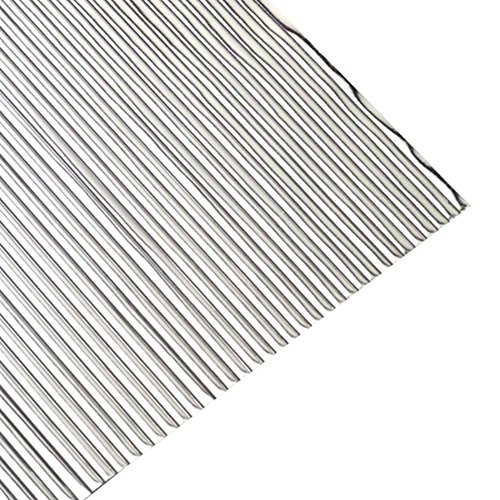 Efco "und" flach Wachs Streifen, Silber Brilliant, 200 x 1 mm, 30-TLG. von efco