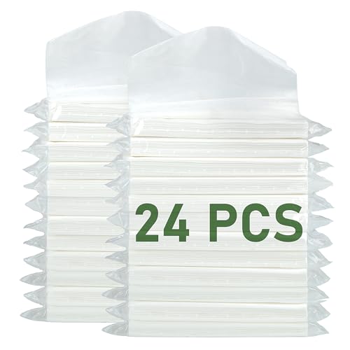 eing 24er-Pack extrahierbares Papiertaschentuch zum Aufhängen an der Sonnenblende, Papier, künstliche Servietten, Nachfüllpackung, Auto-Tücherbox, Innenzubehör (3-lagig, 24 Blatt pro Packung, 20 x 9,1 von eing