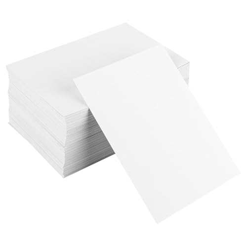 Blanko Postkarten weiß A6 Leere Karten zum Gestalten - 200 Stück Blanko 250g/m² Karten Papier zum Selbstgestalten 14,8 * 10,5 cm Postkarte Selbst Gestalten Kartenrohlinge für Grußkarten Aquarell DIY von elthmpr