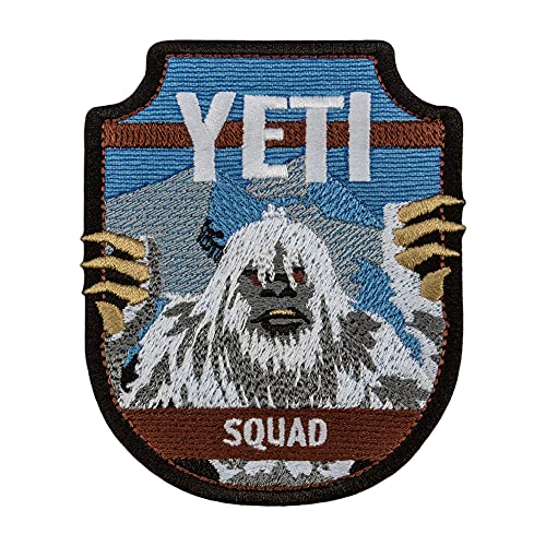 Aufnäher, Motiv: Yeti Squad – Bigfoot Sasquatch Cryptozoology Paranormal Monster – bestickte Aufnäher zum Aufbügeln – Größe: 9,7 x 7,8 cm von embroverse