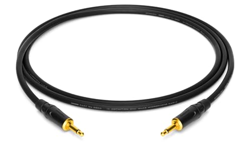 enoaudio Mogami 2893 High-Definition Eurorack Patchkabel | Amphenol Gold 3,5mm TS miniklinke | HiFi, Black, 1,5 m von enoaudio