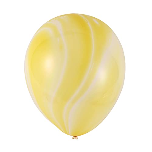 ensecoo Farbe Ballons (7 / Pack) - Bunter Wolke Ballon, Geburtstag Dekoration, Passende Raumgestaltung Gelb von ensecoo