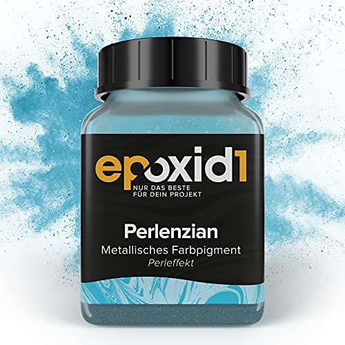 epoxid1® Epoxidharz Pigmente Pulver | 40g | Farbpigmente zum Färben von Epoxidharz | Made in Germany | Metallic Epoxidharz Farbe für Schimmernde Ergebnisse von epoxid1