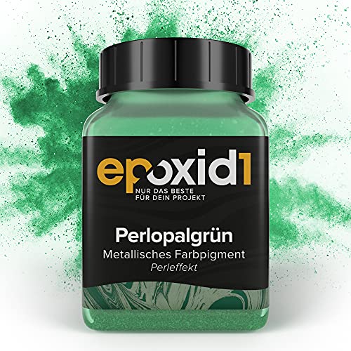 epoxid1® Epoxidharz Pigmente Pulver | 40g | Farbpigmente zum Färben von Epoxidharz | Made in Germany | Metallic Epoxidharz Farbe für Schimmernde Ergebnisse von epoxid1