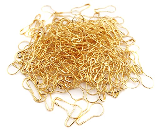 1000pcs Plastikbeutel Metall Flaschenkürbis Sicherheitsnadeln Draht, klein Pins Craft Leuchtmittel PIN Kleidung Tag Pins Calabash Pin-Perlen-Nadel-Pins DIY Home Zubehör gold von erioctry