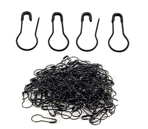 1000pcs Plastikbeutel Metall Flaschenkürbis Sicherheitsnadeln Draht, klein Pins Craft Leuchtmittel PIN Kleidung Tag Pins Calabash Pin-Perlen-Nadel-Pins DIY Home Zubehör schwarz von erioctry