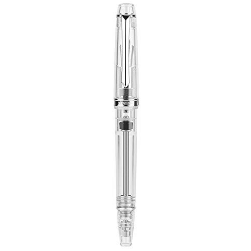 erofa PENBBS 268 Füllfederhalter, transparent, Iridium, feine Feder, 0,5 mm von erofa