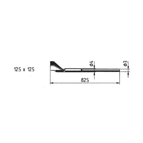 ERSA ERSADUR Entlötspitzensatz Schenkel im 90° Winkel 12,5 mm 0452QDLF125 von ersa