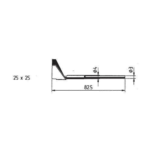 ERSA ERSADUR Entlötspitzensatz Schenkel im 90° Winkel 25,0 mm, 0452QDLF250 von ersa