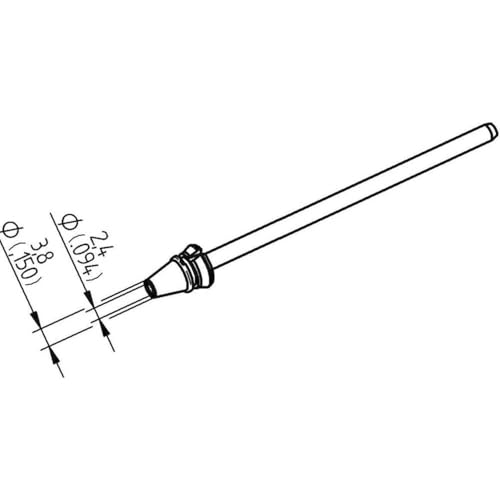 ERSA Entlötspitze 0742ED2438H für X-Tool Vario Durchmesser innen 2,4 mm außen 3,8 mm Hochverzinnt von ersa