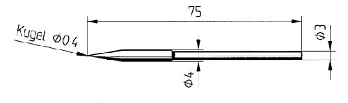 ERSA Dauerlötspitze gerade bleistiftspitz 0,4 mm 0212BDLF von ersa