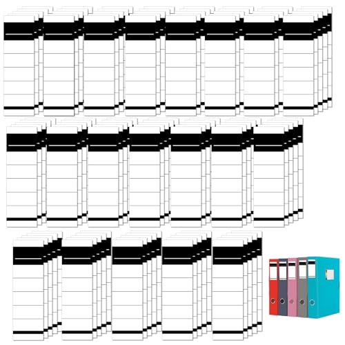 Ordnerrücken Selbstklebend Etiketten Aufkleber Selbstklebend Breit Ordnerrücken Aufkleber Weiß Ordner Rückenschilder Lang Selbstklebende Ordnerrücken Ordnerrückenschild für breite Ordner 5.4*19cm(100) von ertlutw
