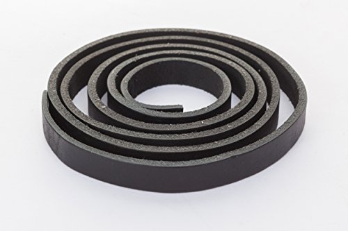 esnado Lederband, Lederriemen Flach. 1 Meter. Breite/Farbe: wählbar (Breite: 10 mm, Schwarz) | ECHTES Leder | pflanzlich gegerbt | Schmuck, Armbänder, Basteln, Dekorieren, DIY, Mittelalter von esnado