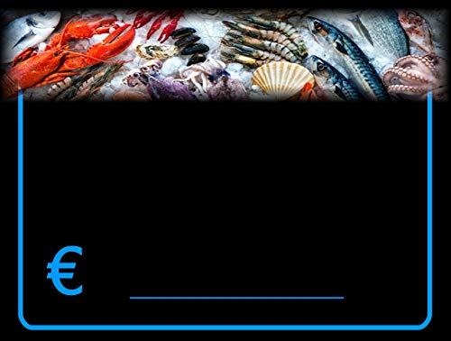 30 Preisschilder Plastikkartenhalter für Kühlhaus für Fischgeschäft Lebensmittelrecht 8,3x11,3 cm. (Träger sind nicht enthalten) von etichettesegnaprezziperalimenti