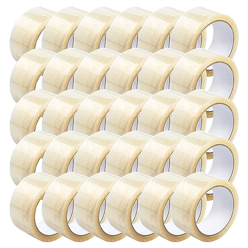 eurofolin Paket-Klebeband transparent leise 30 Rollen | 50mm x 66m | Klebeband leise abrollend | Extra starkes Packband | Universalklebeband transparent leise | Kleberolle für Umzugs-Karton von eurofolin