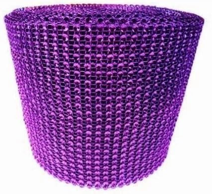 9m Strassband Strassborte Dekoband Hochzeit Deko (aubergine) B Ware von event-kauf