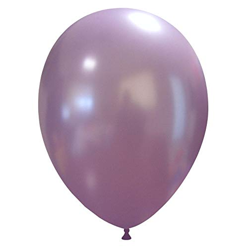 eventkauf 50 kleine Luftballons metallic/Pastell (Farbe wählbar) (Flieder, metallic) von eventkauf