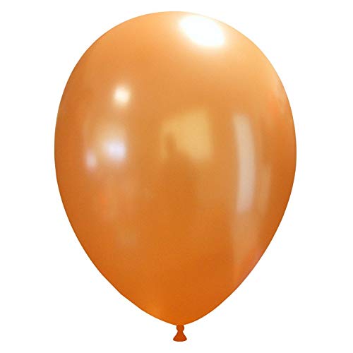 eventkauf 50 metallic Luftballons (Farbe wählbar) (Orange) von eventkauf