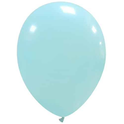 Luftballons Latex, 100 Stück, für Geburtstag, Hochzeit, Abschluss. (aquamarine) von eventkauf