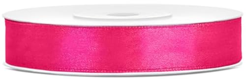 Satinband 25m x 12mm Dekoband Geschenkband (Pink) von eventkauf