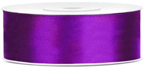 Satinband 25m x 25mm Dekoband Geschenkband (Lila) von eventkauf