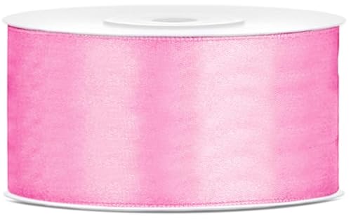 Satinband 25m x 50mm Dekoband Geschenkband (Rosa) von eventkauf