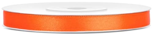 Satinband 25m x 6mm Dekoband Geschenkband (Orange) von eventkauf