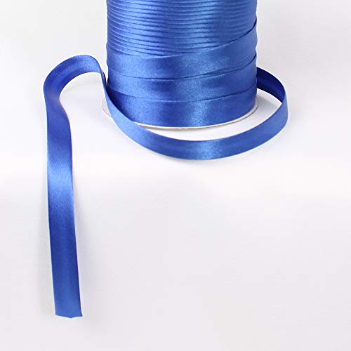 Schrägband Satin 9m x 15mm (Blau, 40) von eventkauf