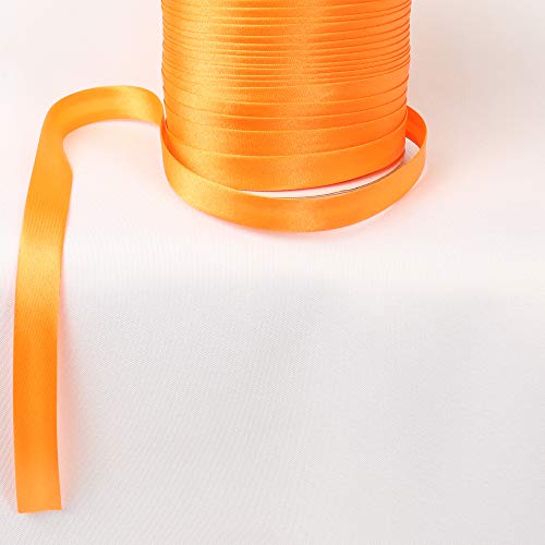 Schrägband Satin 9m x 15mm (Orange, #25) von eventkauf