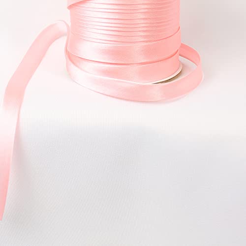 Schrägband Satin 9m x 15mm (Rosa, #43) von eventkauf