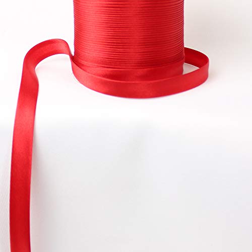 Schrägband Satin 9m x 15mm (Rot, 26) von eventkauf