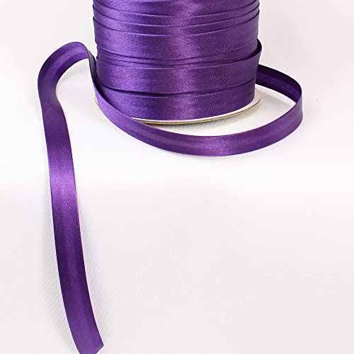 Schrägband Satin 9m x 15mm (Violett, #35) von eventkauf