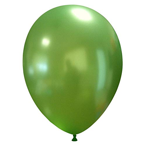 eventkauf 50 kleine Luftballons metallic/Pastell (Farbe wählbar) (Grasgrün, metallic) von eventkauf