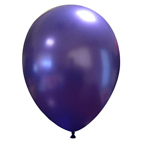 eventkauf 50 metallic Luftballons (Farbe wählbar) (Lila) von eventkauf