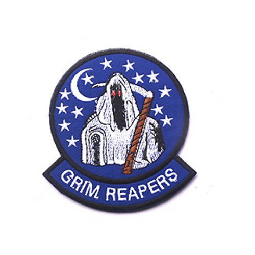 1 3D-Stickereien Patch Armband Schlaufe und Haken Grim Reapers Patch ER Reaper Patches von ewkft