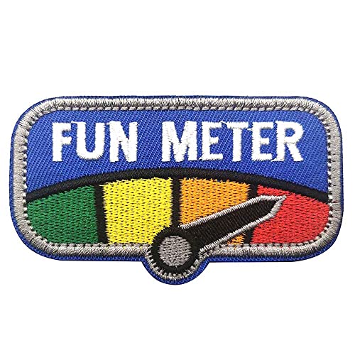 ewkft Fun Meter Moral bestickter Aufnäher (B) - 1 Stück - Militär - Patch von ewkft