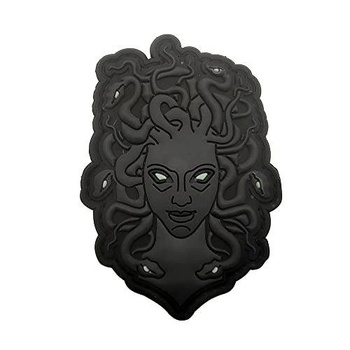 Armband mit Aufschrift "Antike griechische Mythologie", PVC, Gummi, Patch, Armband mit Hakenrückseite für Rucksack, Kleidung (Medusa) von ewkft