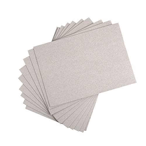 ewtshop® 20 Blatt Graupappe DIN A4, Stärke 1mm, 615 g/m², Buchbinderpappe, Kalender, Modellbaupappe, Bastelpappe von ewtshop