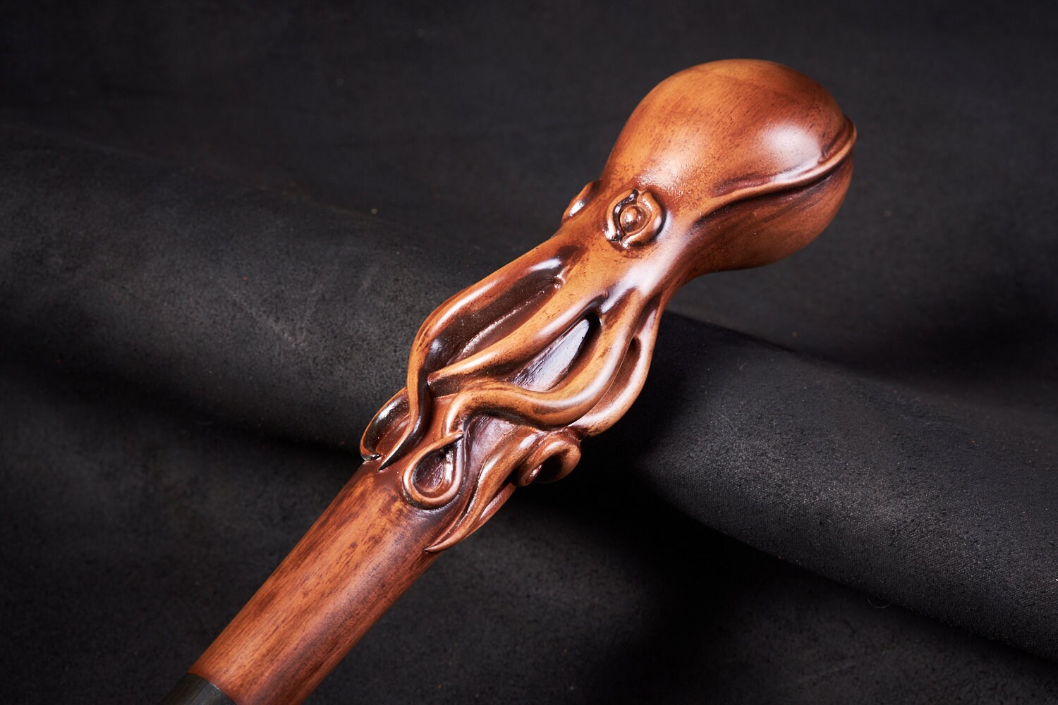 Octopus Walking Stick Cane Handgefertigter Holzstab Hohe Qualität Einzigartig von exclusive1souvenirs