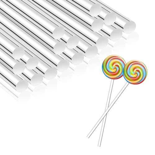 Cakepop Stiele,Cake Pops,Cake Pops Stiele,Lolli Stiele,Lollipop Sticks Holz,Cake Pop Zubehör,Acryl Cakesicle Sticks,Acryl Candy Stick,Acryl Stick,Stiel Für Pops,Transparent Acrylstab,100stück 15cmx3mm von fIkxtvee