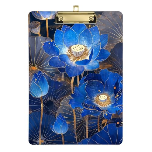 Chinesische Windblaue Blume Clip Board Haken transparent für Hausaufgaben Pädiatrie Größe 9 x 12 von famyily