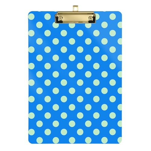 Minimalistische Klemmbretter mit Punkten, legale Größe, coole Klemmbretter, Notiz-Klemmbrett für Ingenieure, Krankenpflege, 31,8 x 22,9 cm, Blau von famyily