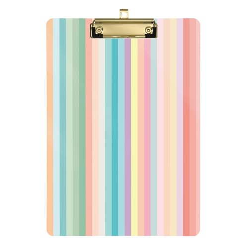 Pastellfarben-Paletten-Klemmbretter, Still-Klemmbrett, Bilder-Clipboards, flaches Klemmbrett, Loch für Physiotherapeuten, Baustelle, 31,8 x 22,9 cm von famyily