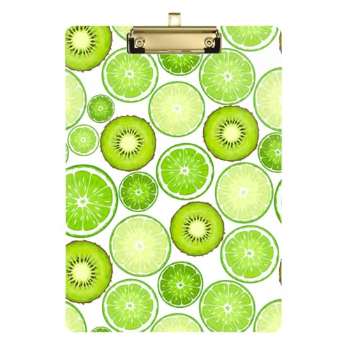 Vector Green Kiwi Klemmbrett Klemmbrett Clip Notiz Klemmbrett Wissenschaft Klemmbrett für Medizinstudenten Krankenschwestern 31,8 x 22,9 cm von famyily