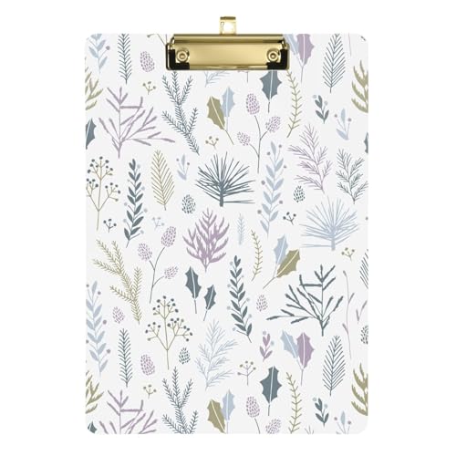 Wilde floral neutral moderne Kunststoff Schreibplatte rechtliche Größe Zwischenablage Clip Clip Schneidebrett für Veterinärmenüs für Restaurants 32,8 x 22,8 cm von famyily