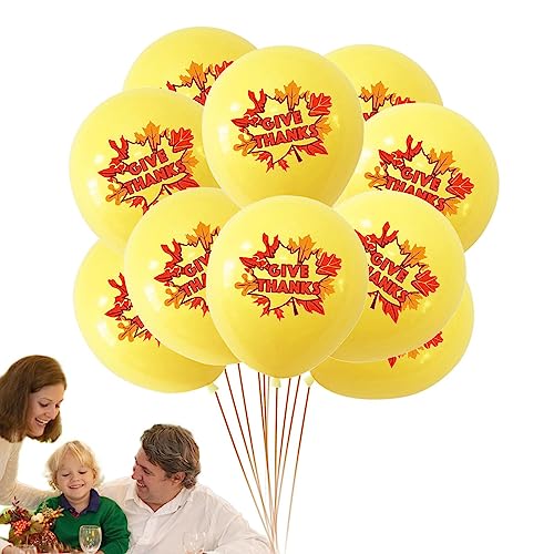 fanelod Latex-Luftballons, 30,5 cm, Türkei-Kürbis-Ahorn-Ballons, 30,5 cm, Ballon-Set für Partys, Themenpartys, Urlaubsdekoration, aufblasbare Ballons von fanelod