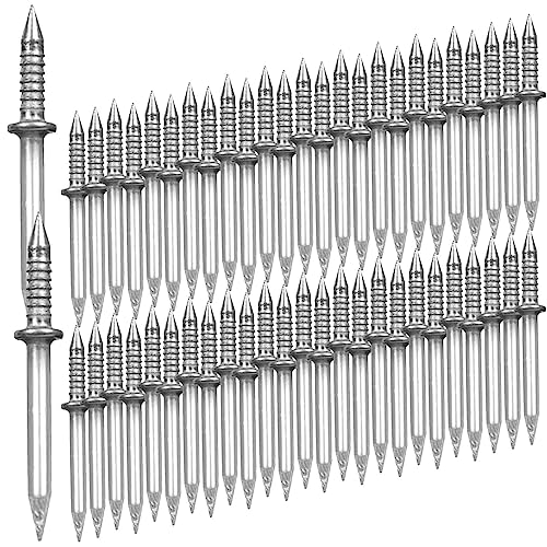 fanelod Mauerwerknägel, Schafhornnägel mit doppeltem Kopf, keine Spuren – robuste Nägel aus Kohlenstoffstahl, rostfrei, für Mauerwerk, Zement, Beton, Furnier Holz von fanelod