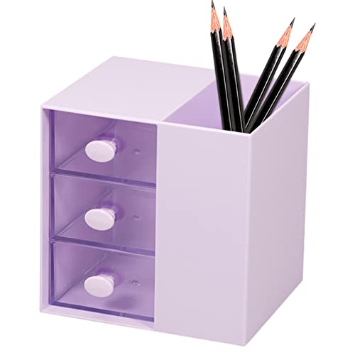 fanelod Stifthalter für Büro | Make-up – Schreibtisch-Organizer mit Schubladen für Bürobedarf, Gelstifte, Bleistifte, Marker, Klebeband, Radierer, Büroklammern von fanelod