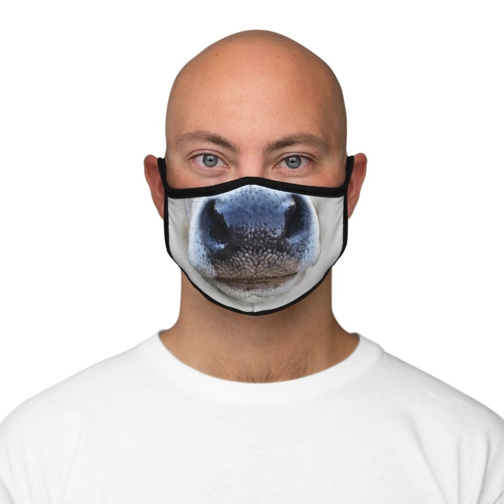 White Cow Face Mask von fashionplusIQ